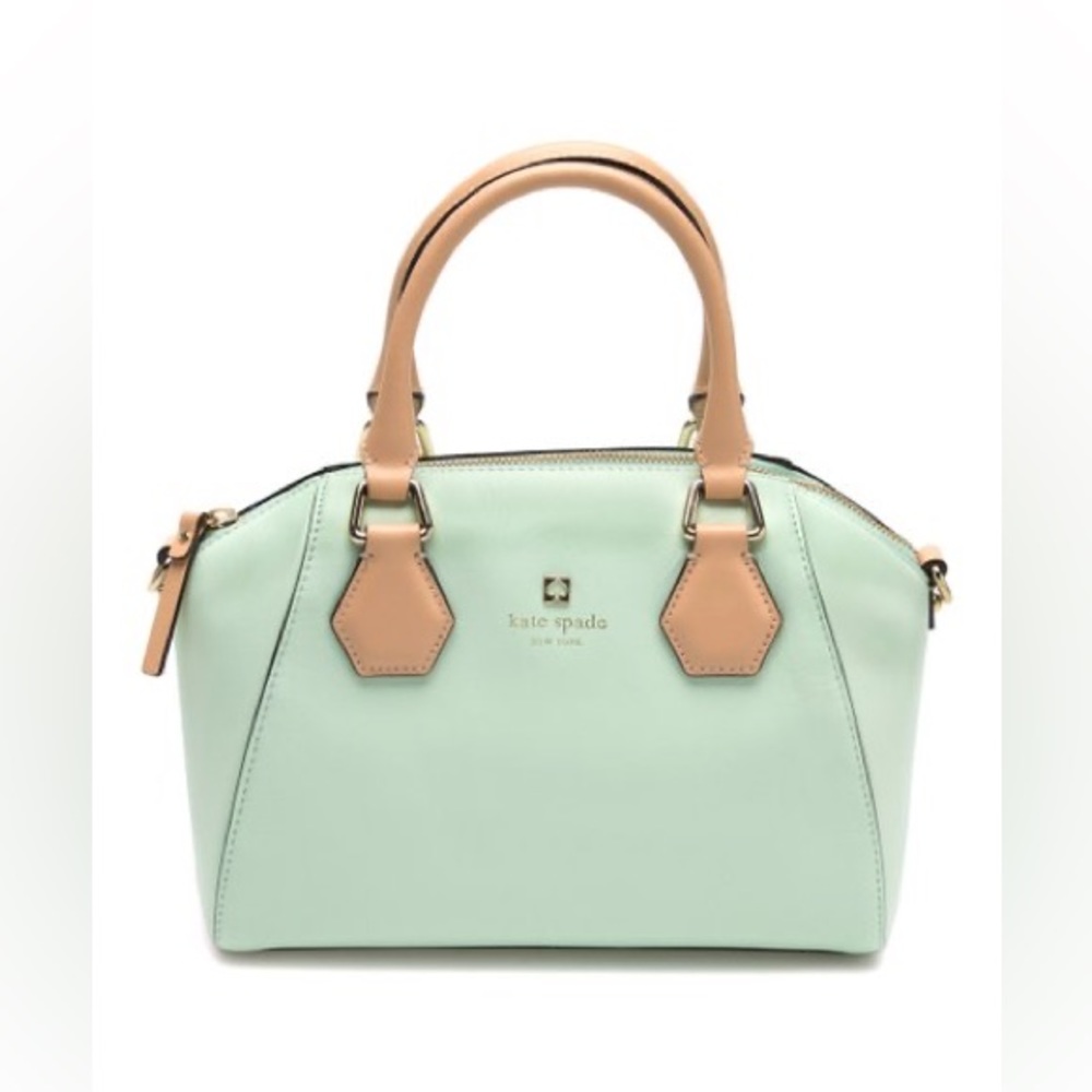 Kate Spade | Mint Mojito Pippa Parnell Street Leather Satchel Bag